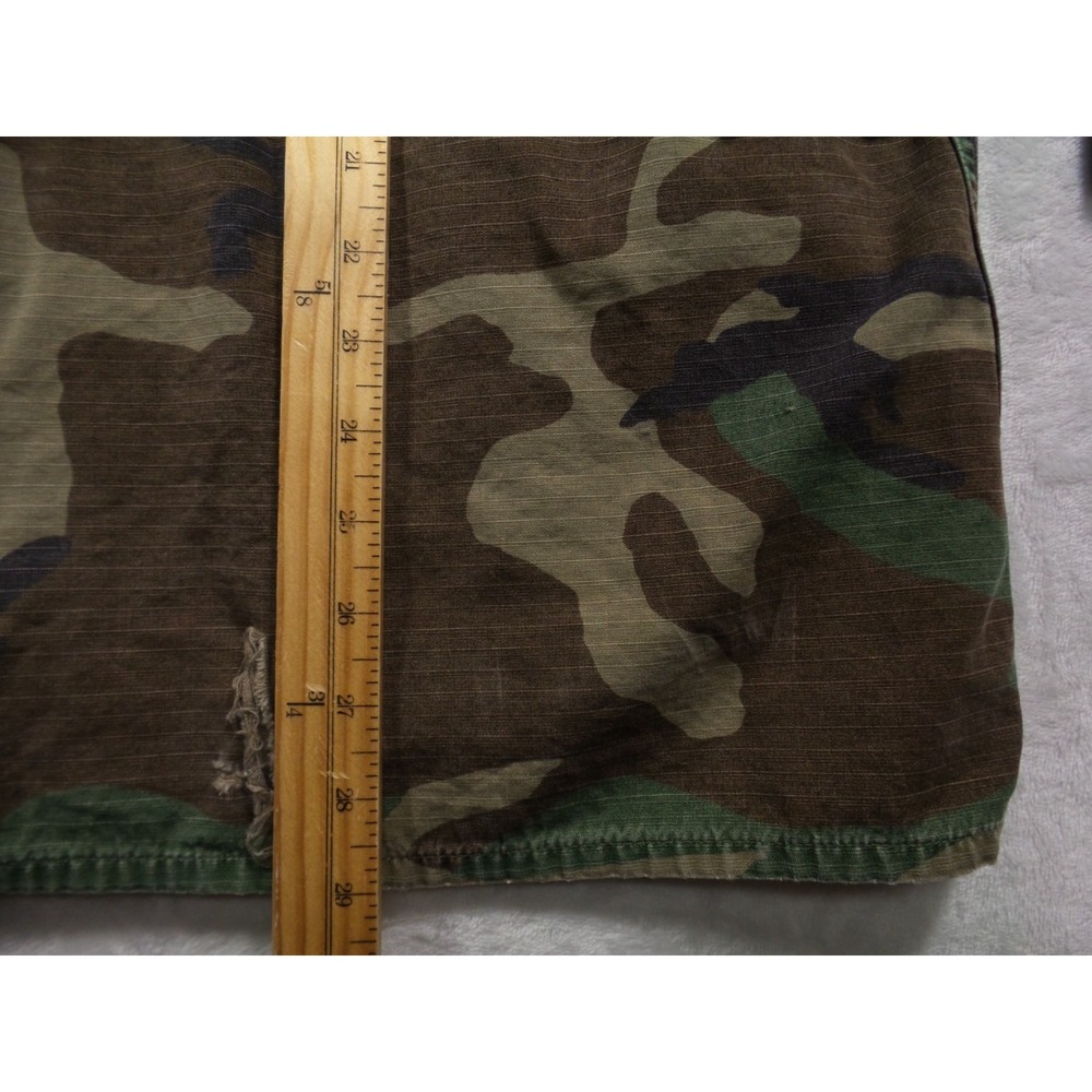Military Coat Mens Size Medium Regular Green Woodland Camo BDU Combat Marines - Picture 10 of 13